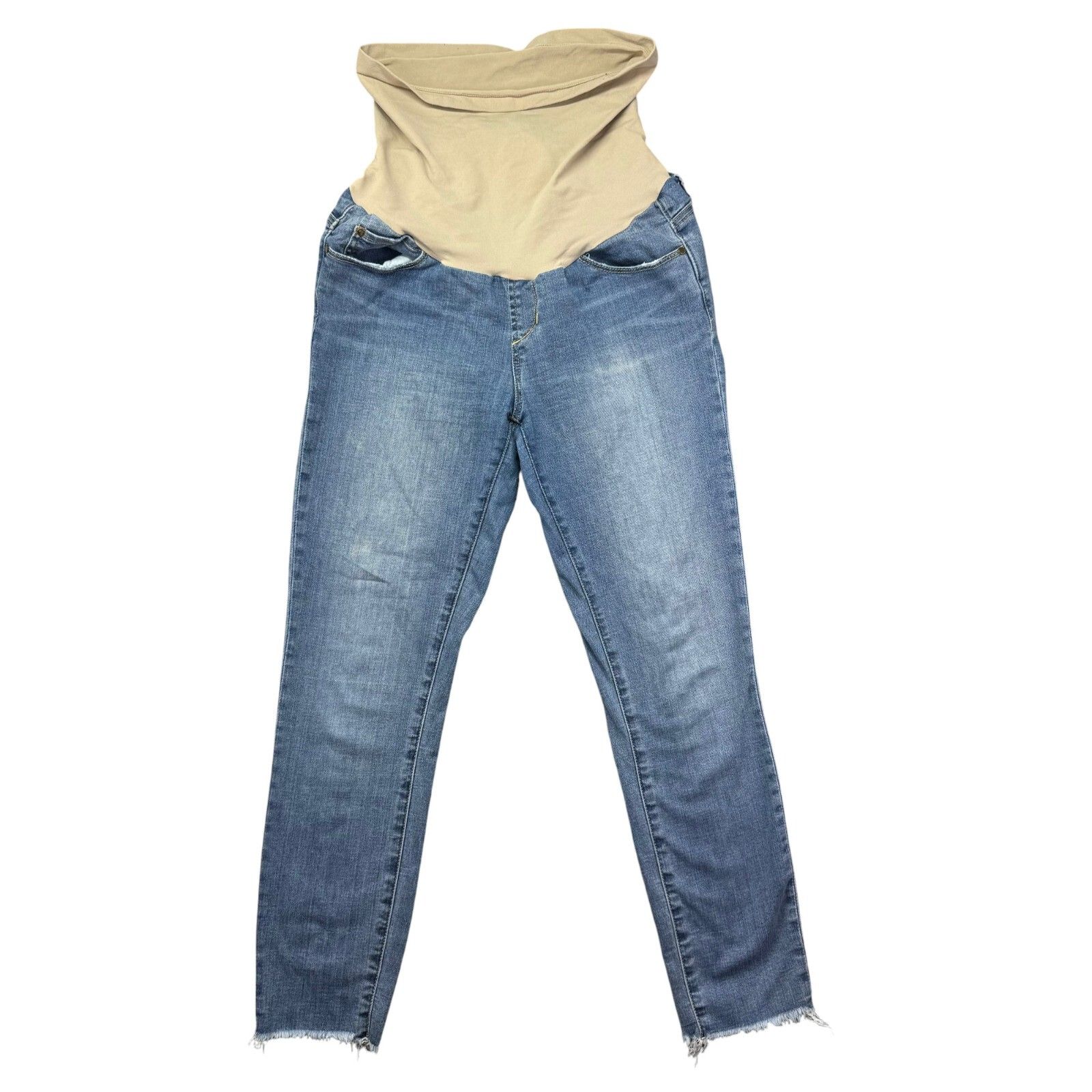 Articles Of Society Jeans Women's 28 Blue Maternity Belly Band Stretch Comfy